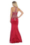 Chicas C9155 Prom Royal Mermaid Halter Floor-Length Fabric Dress