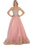 Chicas C0544 Formal Burgundy BallDress Strapless Tulle Dress