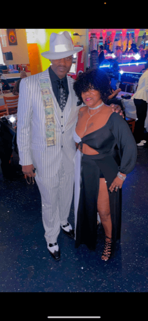 White and Black Pinstripe Vested Suit - Party Suit - Bold Stripe Suit
