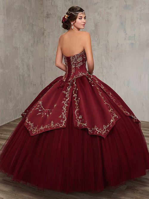 Sweetheart Strapless Embroidered Ball Gown with Bolero QuinceaƱera Dress by Rachel Allan 4Q516