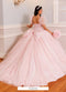 Puff Sleeves Quinceañera Ball Gown with Corset Bodice Tulle Quince Dress by Rachel Allan RQ9002