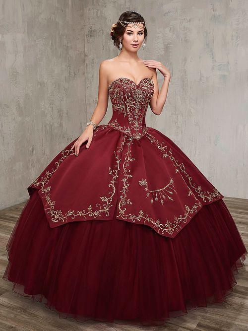 Sweetheart Strapless Embroidered Ball Gown with Bolero QuinceaƱera Dress by Rachel Allan 4Q516