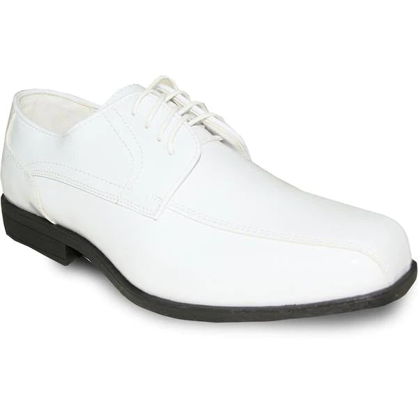 Men Dress Shoe TADI Oxford Formal Tuxedo for Prom & Wedding White Patent main image 0