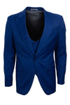 "Mens Stacy Adams Suit - Stacy Adams Suit Men's Indigo Blue Vested One Button Peak Lapel Suit"