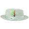 Tapa Crushable Straw Hat Fedora in Jade