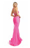 Jessica Angel JA2607 Fitted Lace-Up Back Formal Floor-Length Evening Lace Dress