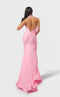 Jessica Angel JA2748 Plunging Halter Fitted High Slit Open Back Dress