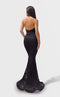 Jessica Angel JA2760 Halter Cutout Evening Formal Floor-Length Lace Dress