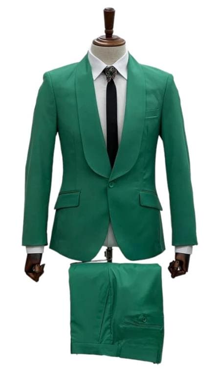 Emerald Green Tuxedo - Kelly Green Tuxedo - Aguesta Green Tuxedo Shawl Collar Single Button | Alberto Nardoni Emerald Green Tuxedo - Kelly Green Tuxedo - Aguesta Green Tuxedo Shawl Collar Single Button | Alberto Nardoni