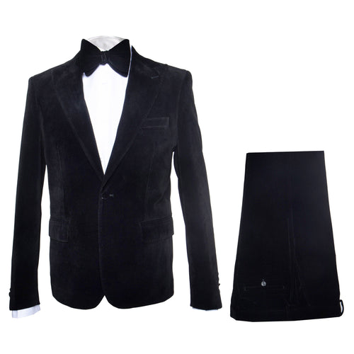 Black Men’s Suit – Rossi Man Leo RM1575 with Modern Sleek Fit