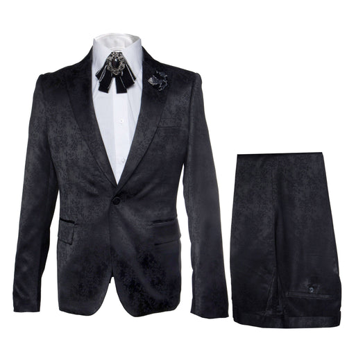 Rossi Man Leo RM1907 – Men's Modern Slim Fit 2-Piece Suit | Stylish Formal