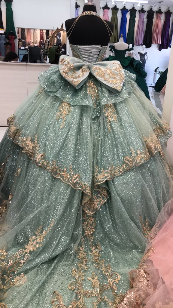 Sleeveless Sweetheart Beaded Corset Tiered Lace Ball Gown QuinceaƱera Dress by Layla K LK316