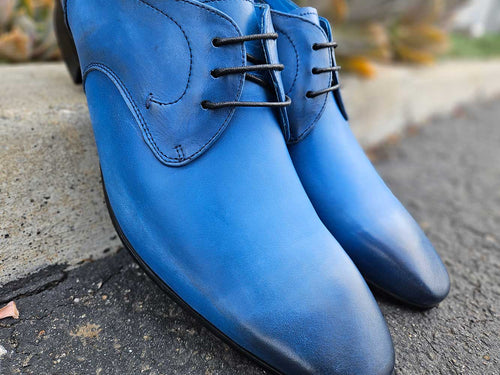 Classic Mens Leather Lace-Up Oxford Shoes