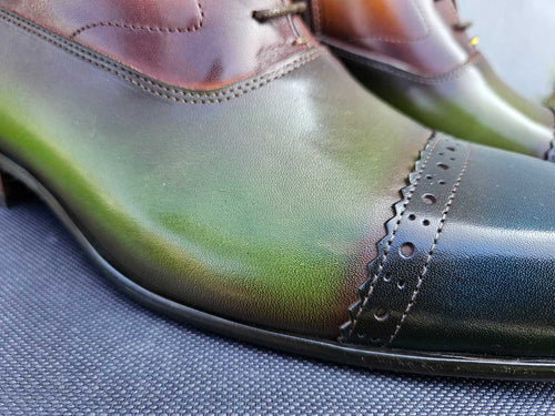 Men's Lace-Up Boots with Side Zip