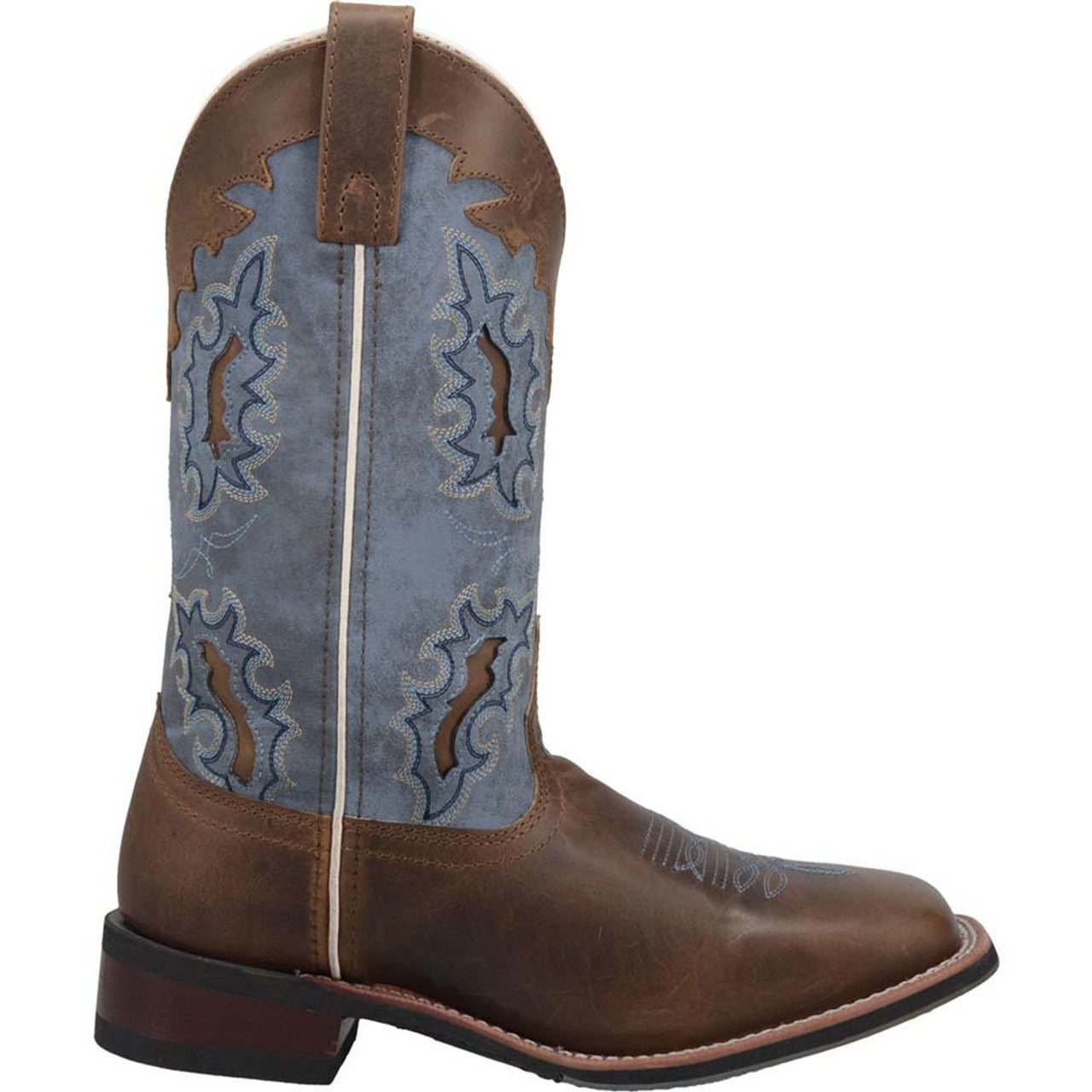 Laredo Isla Tan & Blue Genuine Men's Leather Western Boots