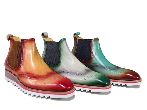 Mens Leather Chelsea Boots with Comfort Lightweight Sole