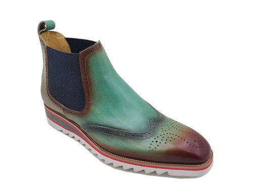 Mens Leather Chelsea Boots with Comfort Lightweight Sole