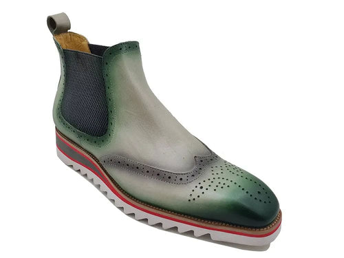Mens Leather Chelsea Boots with Comfort Lightweight Sole
