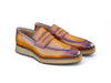 Leather Penny Loafer in Chunky Sole Carrucci