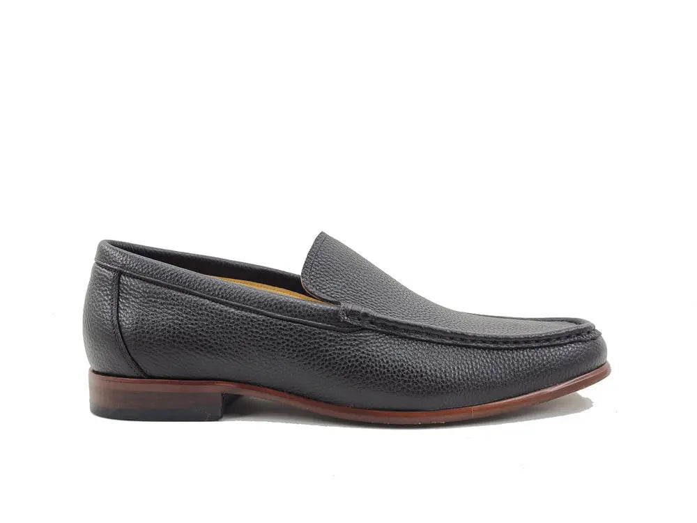 Carrucci Signature Slip-On Loafer with Leather Sole