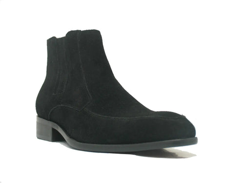 Two-Tone Leather Suede Chelsea Boots