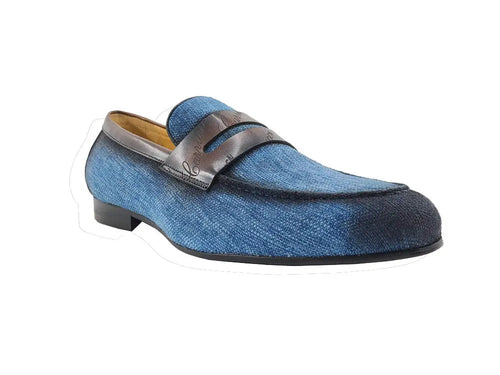 Mens Everyday Penny Loafer with Leather Detailing