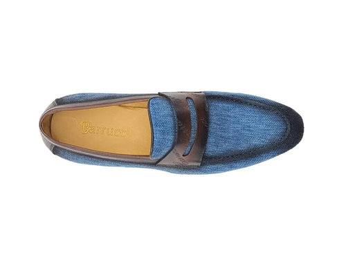 Mens Everyday Penny Loafer with Leather Detailing