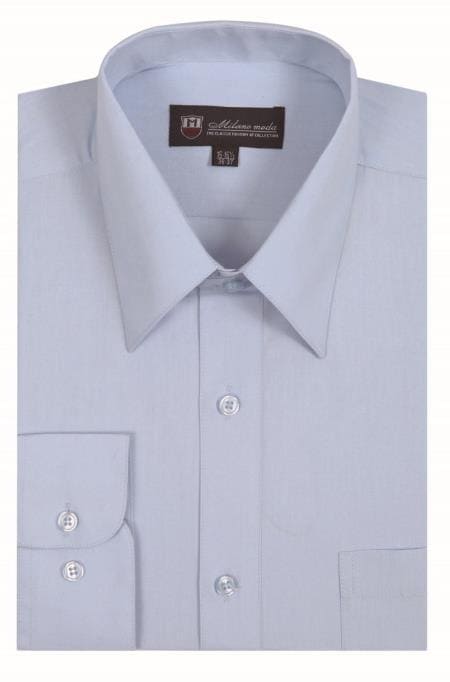 Cheap Mens Dress Shirt Light Blue Discounted Affordable Shirt $35 - AlbertoNardoniStore
