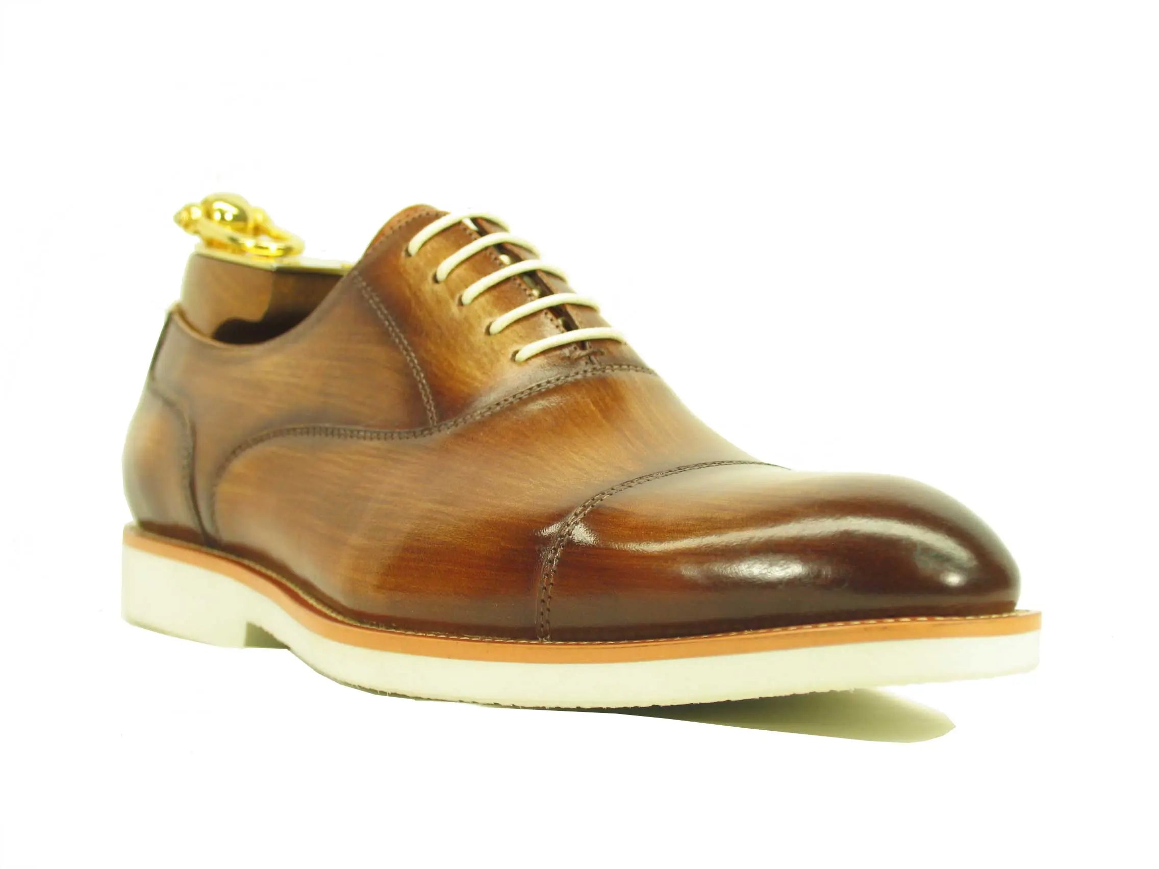 Men’s Cap Toe Oxford Shoes with Lightweight Sole