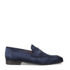 Caro Navy Suede Penny Loafer for Men by Mezlan – Made in Spain