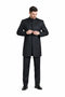 Long Mandarin Collar Zoot Suit Black