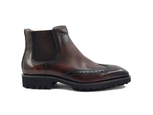 Men’s Lug Sole Wingtip Chelsea Boot