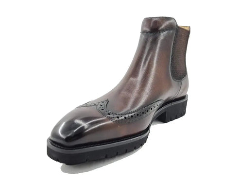 Men’s Lug Sole Wingtip Chelsea Boot