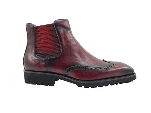 Men’s Lug Sole Wingtip Chelsea Boot