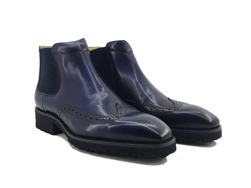 Men’s Lug Sole Wingtip Chelsea Boot