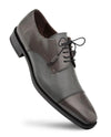 Mezlan Luxury Dress Shoes Gray Designer Cap Toe Soka