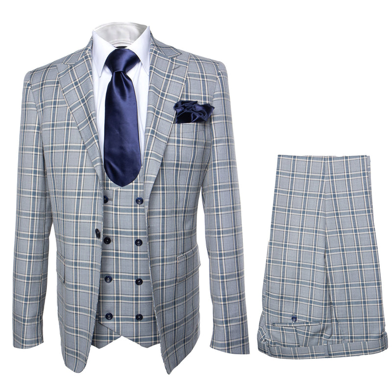 Rossi Man MAX RM1820 Slim Fit 3-Piece Suit – Modern Formal Suit for Men