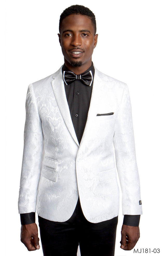 Western Blazers - Saco Vaquero Para Hombre - Paisley Blazer in Navy