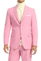 Mens Easter Suit - Jacket and Pants in Summer Color pink Modern Fit Light Weight