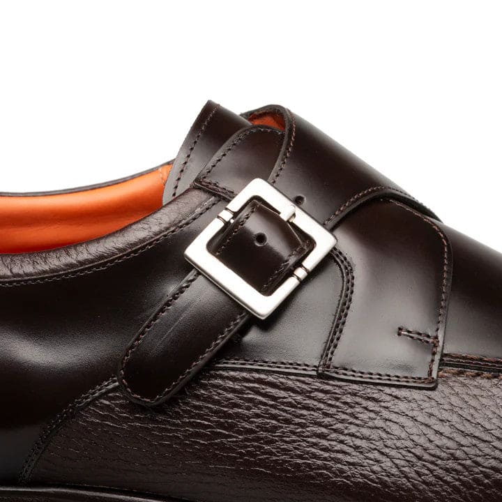 Pego Monk Strap Brown By Mezlan Made In Spain Brand