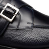 Pego Blue Monk Strap Shoes by Mezlan – Deerskin & Polished Calf Leather Dress Shoes Made in Spain