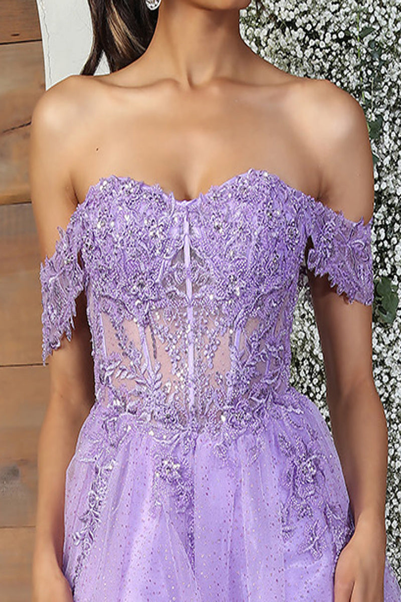 Dama Dresses for Quinceanera in Lilac Style MQ2080 Quince Outfit