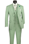 Mens Easter Suit - Jacket and Pants in Summer Color Light Green Modern Fit Light Weight