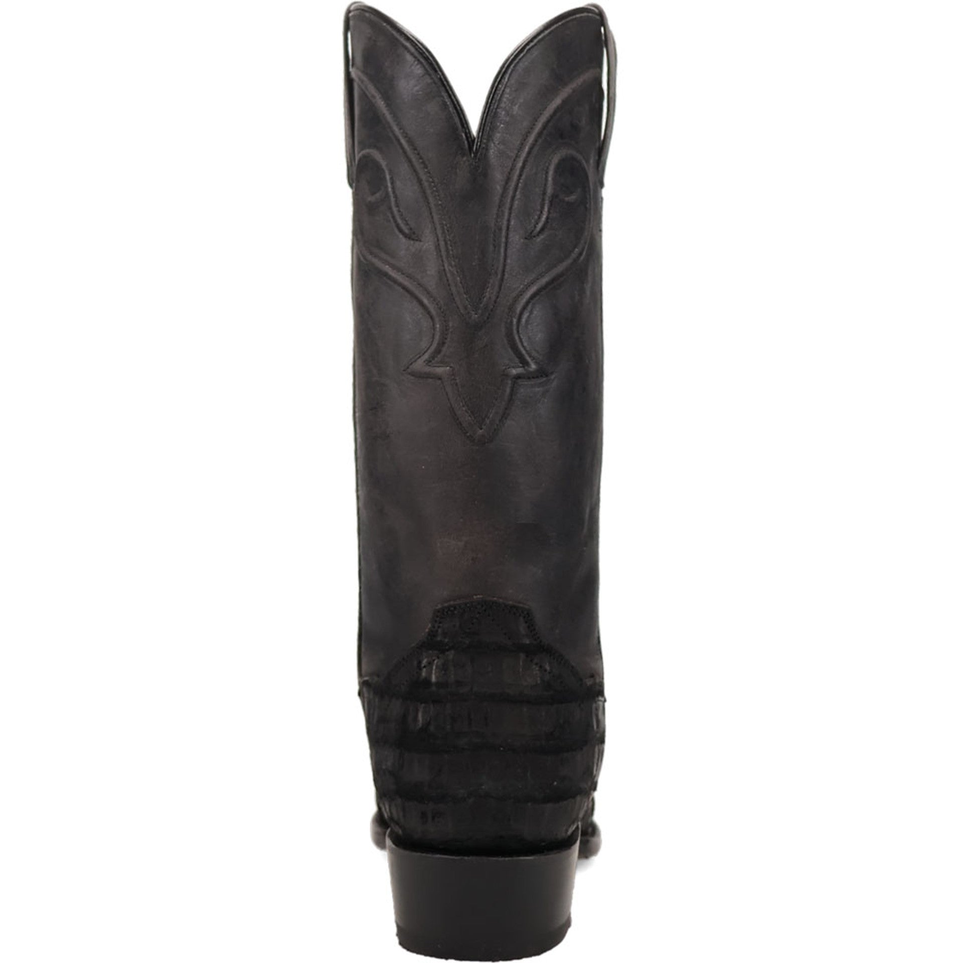 Dan Post Men’s Makara Genuine Caiman Black 13” Medium Round Toe Leather Boot