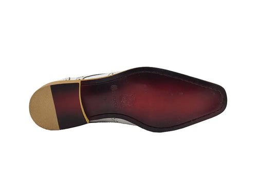 Men’s Wingtip Brogue Shoes with Medallion Toe