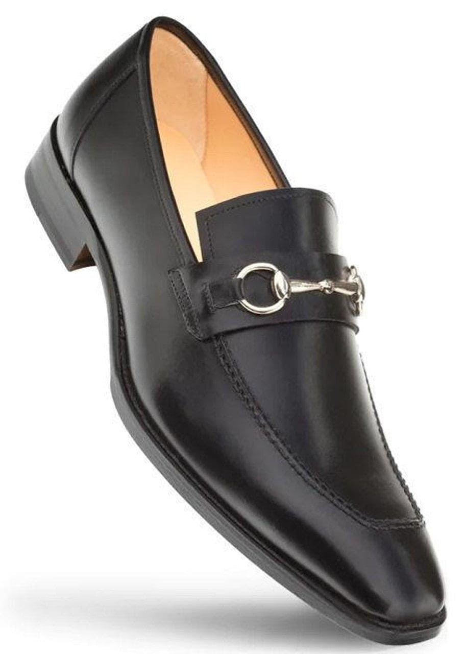 Mezlan Shoes Men Designer Ornamant Black Calfskin Loafer E20482