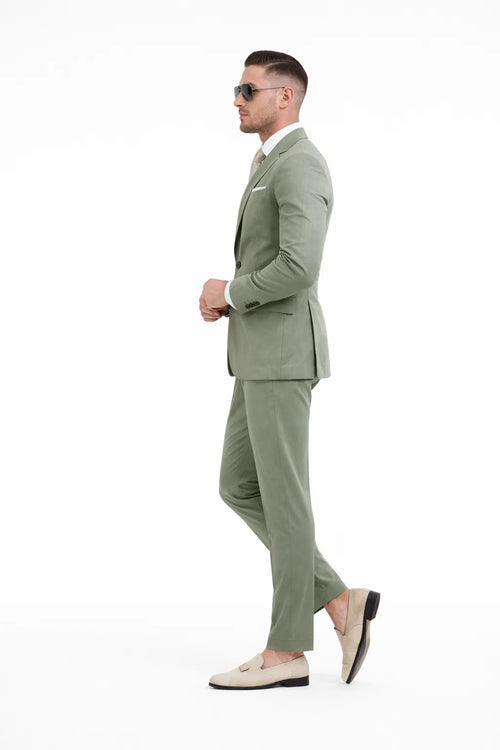 Men Light Green Suit