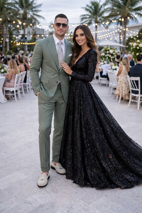 Men Light Green Suit