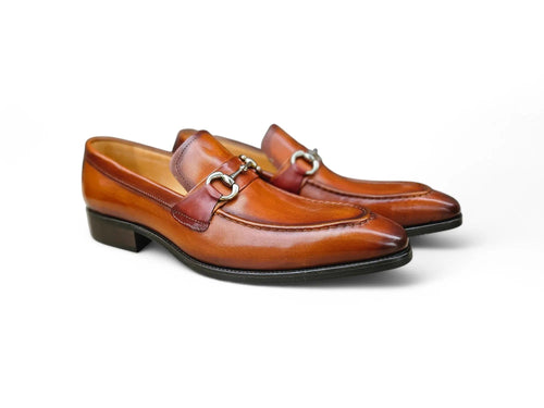 Men's Burnished Signature Buckle Loafer Carrucci