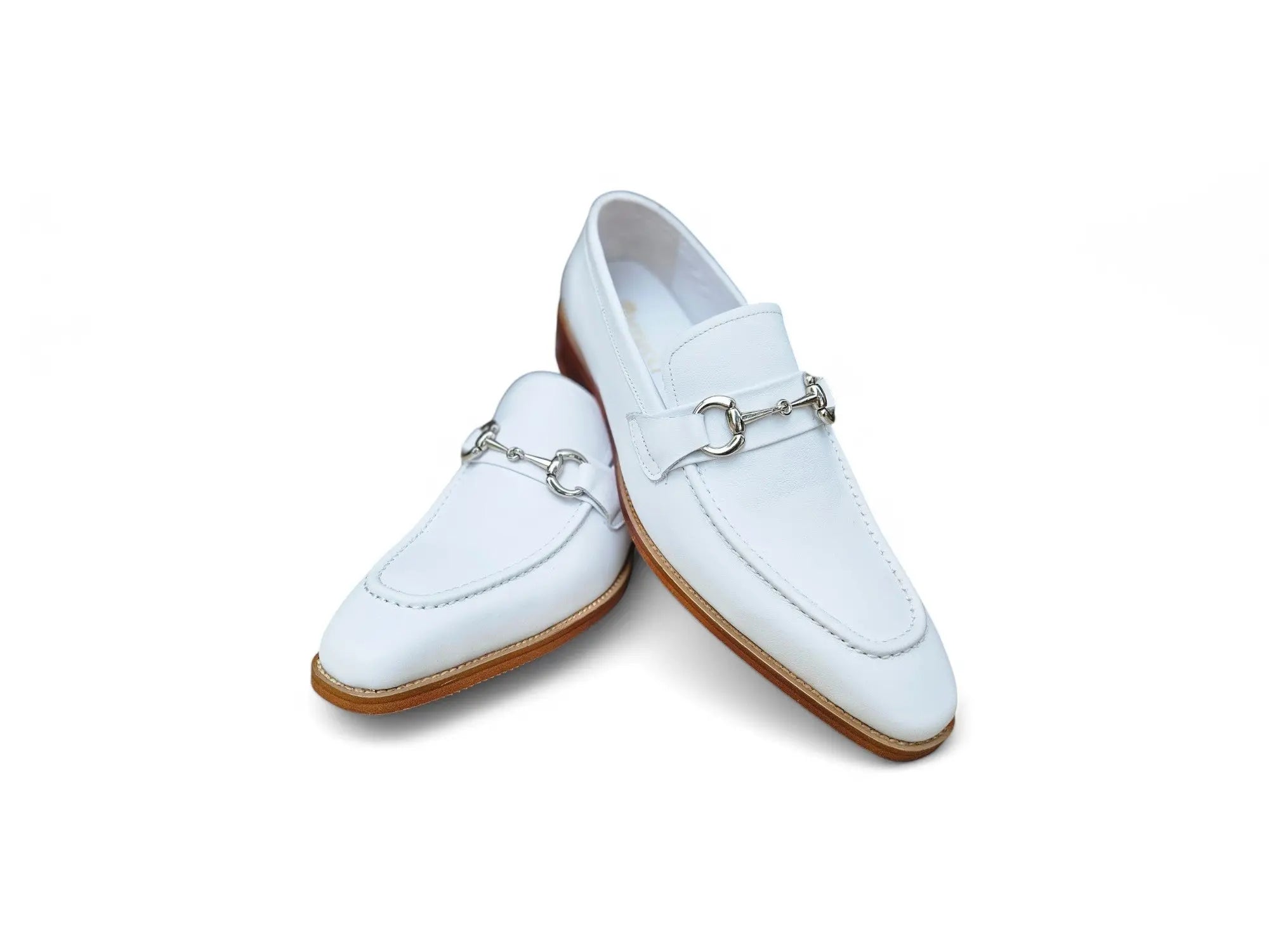 Carrucci Men’s Burnished Slip-On Loafer with Buckle Detail